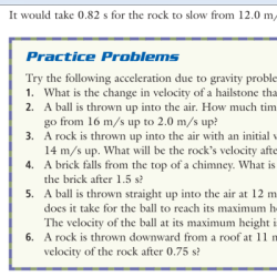 Section 11.3 acceleration answer key