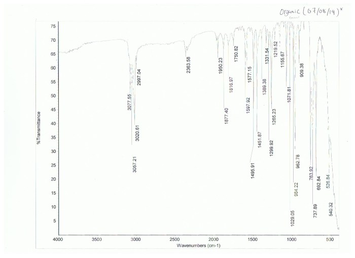 Unknown white compound lab report umn